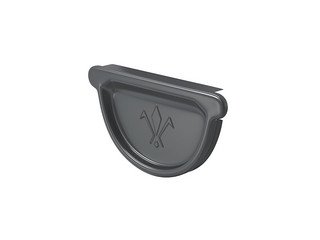 Заглушка универсальная с резиновым уплотнителем 125, AQUASYSTEM (Polyester), темно-серый