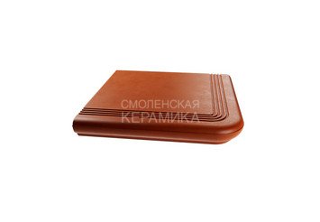Ступень из полимерного композита угловая ZKING Verona красная 4
