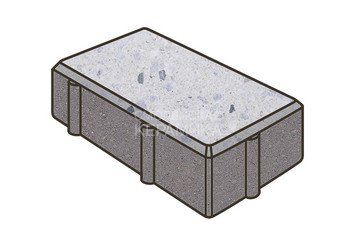 Гранитная тротуарная плитка Готика, Брусчатка Granite FINO, 200x100x100, Мансуровский 1