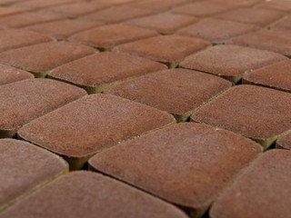 Тротуарная плитка BRAER Классико круговая, Винный