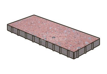 Гранитная тротуарная плитка Готика, Плита Granite FINO, 800x400x100, Травертин 1