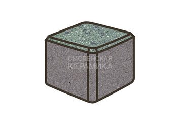 Гранитная тротуарная плитка Готика, Куб Granite FINO, 100x100x100, Порфир 1