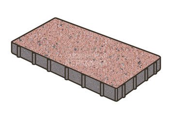 Тротуарная плитка Готика, Плита Premium Gold, 600x300x80 мм, цвет Голд 18 1
