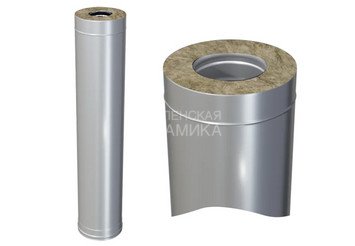 Сэндвич 1,0 м (AISI 430/0,5мм + оц.) Ф115х200, Ferrum GS 30-50Z 1