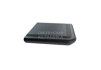 Ступень из полимерного композита угловая ZKING Verona графит 3