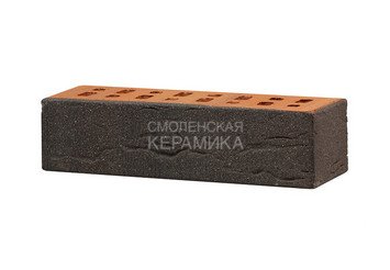 Клинкер фасадный ЛСР Возрождение «Лиссабон» темно-красный с черным песком винтаж 7