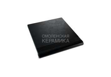 Ступень из полимерного композита рядовая ZKING Verona черная 1