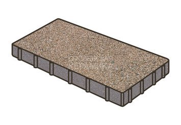Тротуарная плитка Готика, Плита Premium Gold, 600x300x80 мм, цвет Голд 5 1