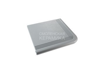 Ступень из полимерного композита угловая ZKING Verona бежевая 1