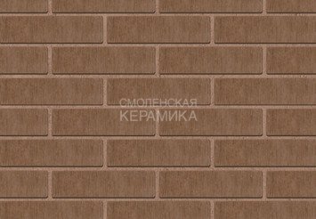 Кирпич лицевой керамический ЖКЗ Темно-коричневый Бархат 1,4НФ 6