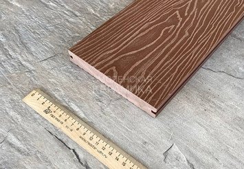 Террасная доска Latitudo Solid полнотелая 150x21x4000 мм, Каштан 6