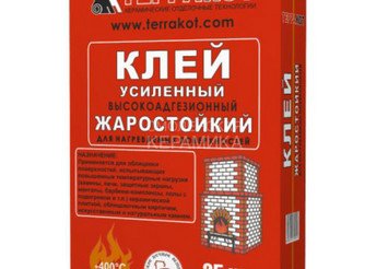КЛЕЙ жаростойкий усиленный Терракот, 25кг 1