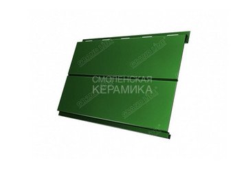 Сайдинг GL Polydexter Вертикаль 0,5мм зеленый матовый 3