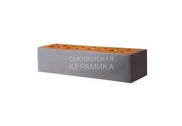 Клинкер фасадный ЛСР «Харстад» серый с серебром гладкий 6