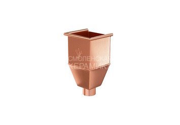 Воронка водосборная удлиненная (1) 100, AQUASYSTEM (Медь) 1