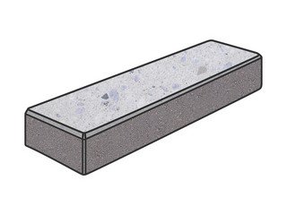 Гранитная тротуарная плитка Готика, Паркет Granite FINO, 300x100x80, Мансуровский