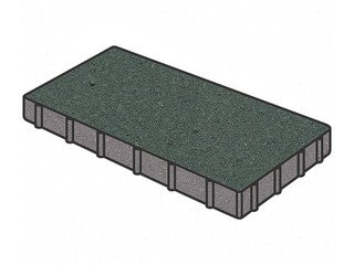 Тротуарная плитка Готика, "Плита Profi", 600x300x80 мм, зеленый