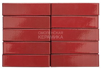Кирпич керамический глазурованный RECKE GLANZ 0,7НФ арт. 4-48-00-0-00 красный 2