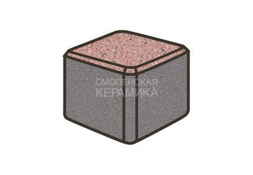 Тротуарная плитка Готика, Куб Premiun Gold, 80x80x80 мм, цвет Голд 18 1