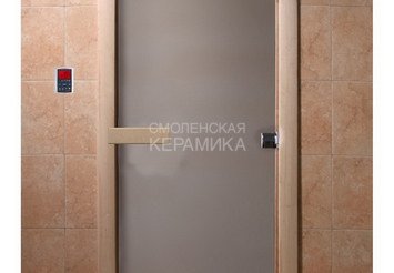 Дверь бан. DW 2000*800 кор. ольха-липа, САТИН (00027) левая 1