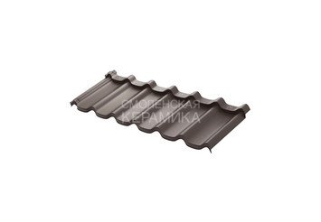 Модульная черепица AQUASYSTEM Стокгольм Pural BT Темно-кор. RR32 1185х430 мм 1