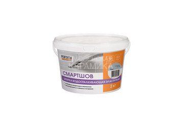 Затирка эластичная водоотталкивающая Смартшов серый, 2 кг 1