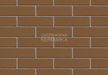 Кирпич облицовочный керамический ЖКЗ Темно-коричневый гладкий 0,5НФ 7