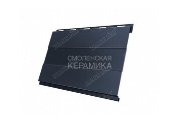 Сайдинг GL PurPur Вертикаль gofr,line,prof 0,5мм черный матовый 3
