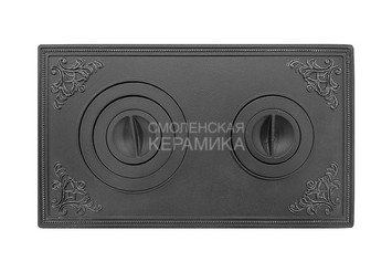 Плита Усиленная чугунная П2-710(В) (710х410) Антрацит 1