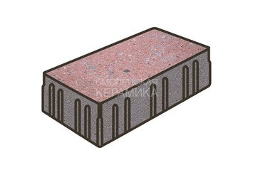 Гранитная тротуарная плитка Готика, Скада Granite FINO, 225x150x100, Травертин 1
