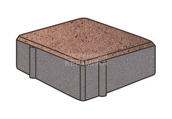 Тротуарная плитка Готика, Квадрат Premium Gold, 100x100x100 мм, цвет Голд 15 1