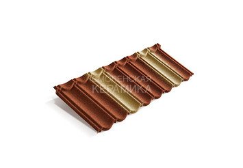 Композитная черепица Metrotile METROBOND Терракотово-жёлтый 1