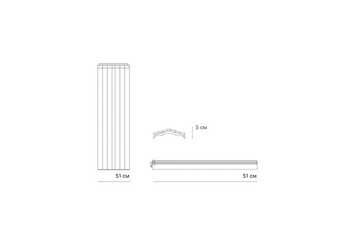 Парапет Zking Bona 130х510 на 0,5 кирпич серый 2