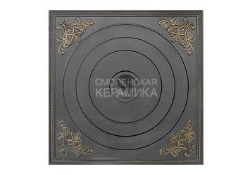 Плита Усиленная чугунная П1-600(В) (600х600) Бронза 1