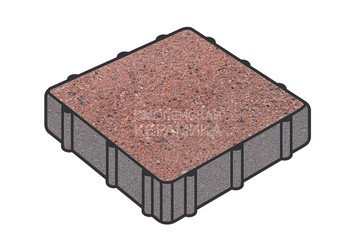 Тротуарная плитка Готика, Квадрат Premium Gold, 500x500x80 мм, цвет Голд 8 1