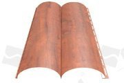 Сайдинг Woodstock-28*330 ECOSTEEL Matt 0,5мм оранжевый матовый