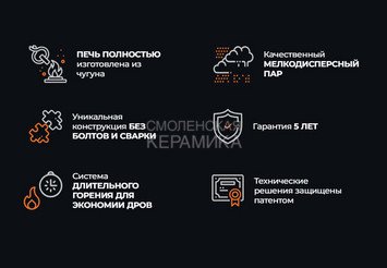 Печь чугунная для бани Технолит ИСКАНДЕР 18 в сетке 4