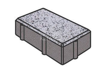 Тротуарная плитка Готика, Брусчатка Premium Gold, 200x100x60 мм, цвет Голд 3 1