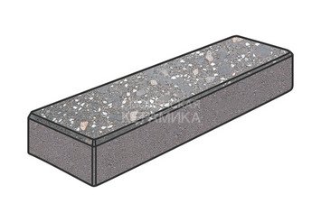 Гранитная тротуарная плитка Готика, Паркет Granite FINO, 300x100x80, Ильменит 1