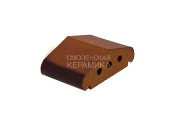 Профильный клинкерный кирпич ZG Clinker К12 каштановый 1