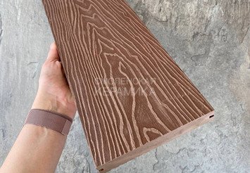 Террасная доска Latitudo Solid полнотелая 150x21x4000 мм, Каштан 4
