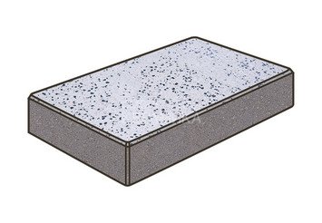 Гранитная тротуарная плитка Готика, Картано Granite FINO, 300x150x100, Покостовский 1