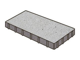 Тротуарная плитка Готика, Квадрат Premium Gold, 500x250x120 мм, цвет Голд 22 кристалл