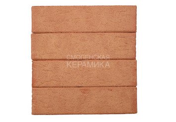 Кирпич лицевой керамический ЛСР Красный с кремовой посыпкой, рустик, 1НФ 3