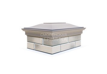 Колпак с посадкой на 2x1,5 кирпича Zking Monblan бежевый 1