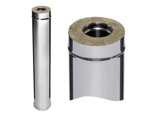 Сэндвич 1,0 м (AISI 430/0,8мм + нерж.) Ф110х200, Ferrum HF 30-50