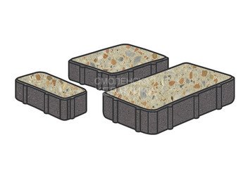 Гранитная тротуарная плитка Готика, Новый город Granite FINO, 80 мм, Зарф 2