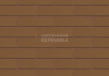 Кирпич облицовочный керамический ЖКЗ Темно-коричневый гладкий 0,5НФ 4
