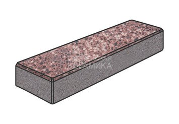 Гранитная тротуарная плитка Готика, Паркет Granite FINO, 300x100x80, Сансет 1