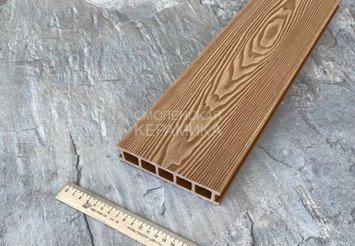Террасная доска двусторонняя пустотелая Latitudo Euro 3D 139х27х3000 мм, Орех 3